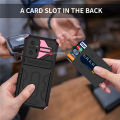 PlusCase for Xiaomi Redmi Note 10 Pro Case Card Slot Holder Lens Protect Casing Kickstand Shockproof Phone Back Cover. 