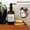 24Pcs White Waterproof Labels For Bottles Farmhouse Hand Soap Dispenser Label Stickers For Lotion Shampoo Conditioner Supplies. 