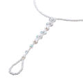 Pearl Barefoot Sandal Anklet Foot Chain Toe Ring Beach Ankle Bracelet for Women. 