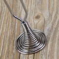 Steal Spring Egg | Stainless Steal Spring Egg Whisk Handheld |Egg Beater Elastic Spiral Cooking Tool|Spring Coil Wire Whisk Hand Mixer. 