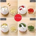 MINI SPEEDY MANUAL GINGER GARLIC CHOPPER EXTRA SMALL-SIZE QUICK SPEEDY VEGETABLES PULL ROPE CHOPPER. 