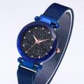 Starry Sky Watch Women Luxury Mesh Band Stainless Steel Quartz Wristwatch Magnetic Buckle Lady Female Blue Watches Reloj Mujer. 