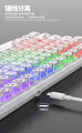 TRANSPARENT MECHANICAL KEYBOARD RGB RAIKU L1000 HIGH QUANLITY 19 MODES OF LIGHT PROFESSIONAL GAMING KEYBOARD. 