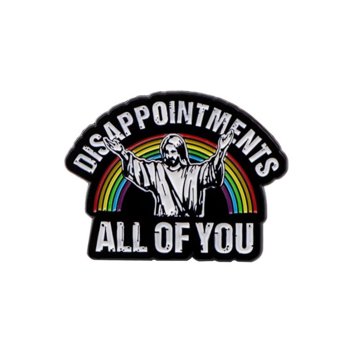 Creative I Never Said That Jesus Enamel Pins Acrylic Funny Quotes ...