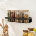 Pack of 2 Metal Wall Mount kitchen Accessories Spice Herb Bottle Jar Storage Shelf Rack Organizer. 