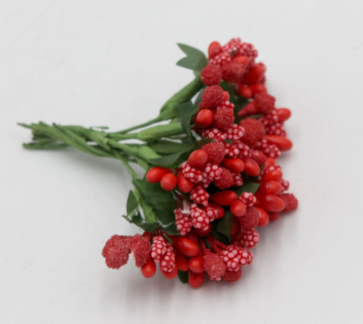 12pcs%20Mini%20artificial%20Hair%20Flowers%20For%20Hair%20Stamen%20Bud%20Bouquet%20Leaf%20flower%20for%20home%20Garden%20wedding%20Car%20corsage%20decoration%20Box%20crafts%20Supplies%20-%20Image%208