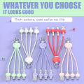 2A Portable 15cm Multi 3 in 1 Cable Short keychain Fast Charging Cable for Micro USB Type C iPhone Cord. 