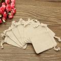 JUTE POUCH 5/Piece Burlap Jute Sack Drawstring Small Storage Bags/Pouch For Kitchen, Festivals, DIY Craft, Presents, Party Favors, Snacks & Jewelry Etc. 
