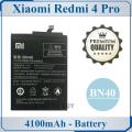 Xiaomi Redmi 4 Pro Battery BN40 Replacement Premium Quality 4100mAh For Xiaomi Redmi 4 Pro. 