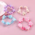 Pink Flower Bow Bracelet For Children Friendship Bracelets For Girls Cute Acrylic Fashion Jewelry Accessories 2022 Charms Gift. 