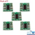 Pack of 5 PAM8403 3W+3W Class D Stereo Audio Amplifier Board Module. 