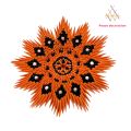 3d Origami Paper Plate Decoration Piece. 