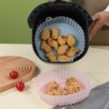 Air Fryer Silicone Griddle Reusable Pot Easy Clean Round/Rectangular Liner Ninja Griddle Pizza Plate Grill Mat Air Fryer Accessories Fryer Silicone Pot Basket Liner Non-Stick Oven Baking Tray. 