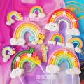 Birthday cake cute decoration accessories rainbow cake rainbow decoration wedding party wedding cake decoration supplies. 