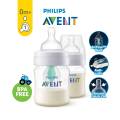 Avent Natural Feeding Bottles (11oz/330ml) - Multicolor - Anti-Colic, Feeding Bottle with Air Free Vent. 