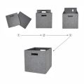 Better Homes Gardens Fabric Cube Storage Bins (12.75 x 12.75), 2 Pack, Gray. 