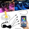 Car LED Interior Universal Ambient Light APP Music Control. 