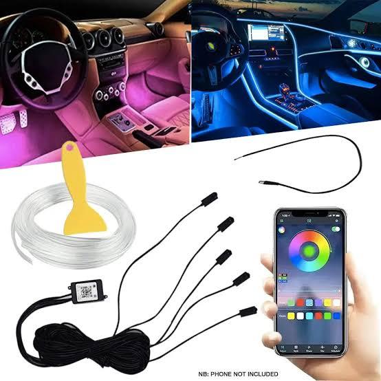 Car LED Interior Universal Ambient Light APP Music Control