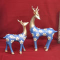 2 PC Ceramic Deer's Showpiece Home Decor Office Table Decoration. 