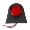 Automotive 12V 24V Dual Side LED Red + White Side Marker Lights Indicator Warning Lamp Trailer Truck Lorry Caravan. 