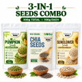 Omega-3 Zinc & Fiber Combo – Chia Seeds, Pumpkin Seeds & Sunflower Seeds (100gx3) Pakistan. 