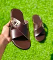 Slippers for boys , Men Slidders , Washable best quality Leather Chappal.. 