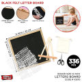 Felt Letter Board Collection, Word Boards Wooden Frame & Letters DIY Massage Board With Changeable Letter Set With Stand Jute Pouch And Scissors  For Home Decoration Party Decor Supply, Birthday, Baby Shower, Birdal Shower Decorative Supplies. 