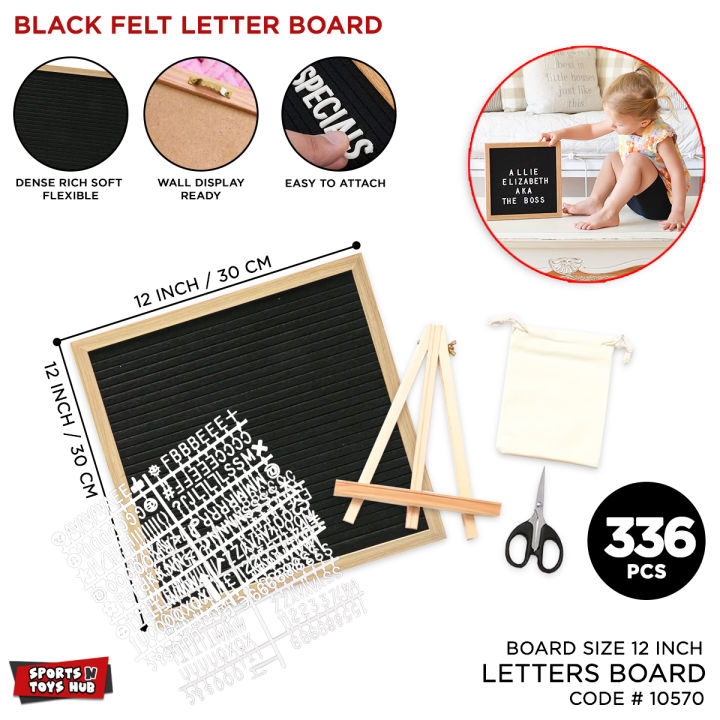 Felt Letter Board Collection, Word Boards Wooden Frame & Letters DIY Massage Board With Changeable Letter Set With Stand Jute Pouch And Scissors  For Home Decoration Party Decor Supply, Birthday, Baby Shower, Birdal Shower Decorative Supplies