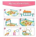 Huanger - 3 In 1 Newborn Baby Play Gym Piano Fitness Rack Mat - Activity Gym & Playmats. 