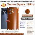 TECNO Spark 10 Pro FULL BACK 360 premium Protection Skin Wrap Full cover. 