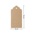100pcs kraft paper brown Hanging Tags with Strings - Garment Tags for Candy/Gift/Cookies Display Packing Label Card - DIY blank price tag kraft paper. 
