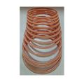 Peach | 24 pieces/ 2 Dozen velvet glass bangles of all sizes ( do, sawa do , dhai ). 