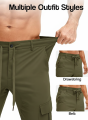London Bridge - Cargo Woven stretch SpandexDry Pants For Men - Olive. 