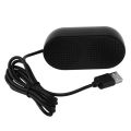 2X USB Speaker Portable Loudspeaker ed Stereo Multimedia Speaker for Notebook Laptop PC(Black). 
