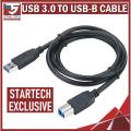 BRANDED USB 3.0 Type A to B Cable - USB Cable 6 Feet USB Type A Male to B Male LCD LED USB HuB Docking Station Printer Scanner Cable. 