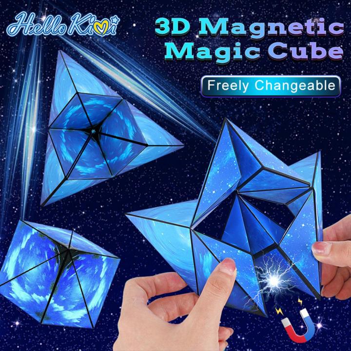 New HelloKimi Magnetic Fidget Toy Anti tre 3D Hand Flip Puzzle Toy