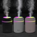 Air Humidifier - Diffuser for Air Freshener / Aromatherapy - USB Desktop Fogger - Mist Maker Sprayer with Led Colorful Light - Silent Portable Humidifier for Room / Car / Offices / Double Nozzle Humidifier / Mini Humidifier. 