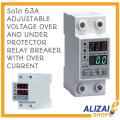 Over and Under Voltage Protector, Adjustable Relay SOLO. 