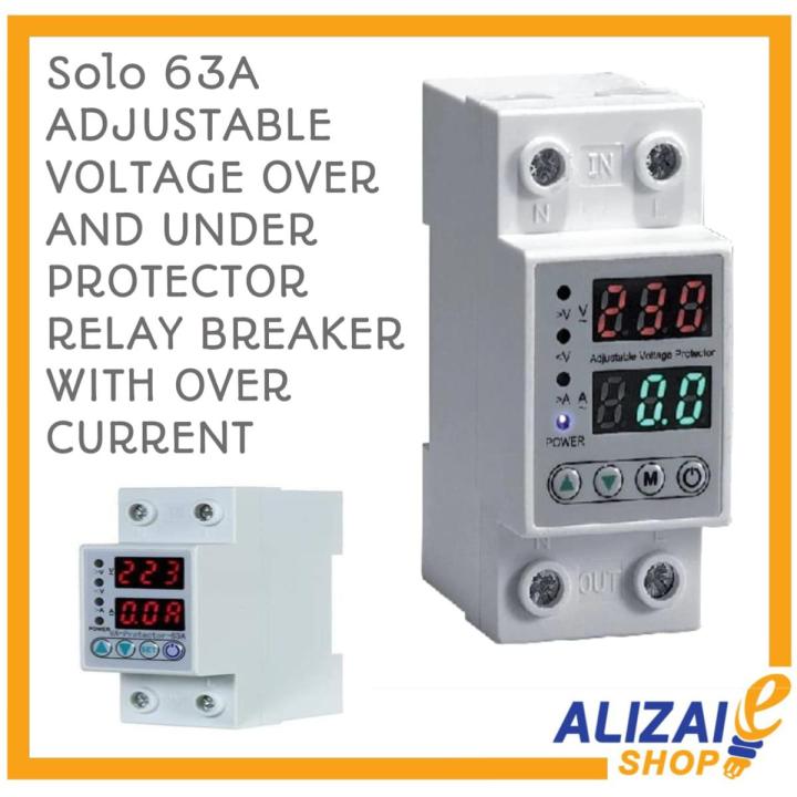 Over and Under Voltage Protector, Adjustable Relay SOLO