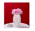 Pretty Shell Texture Plastic Flower Vase - Luxury Look High Quality Durable Plastic Flower Vase Or Pot With Shell Texture Shape ( Only Vase ). 