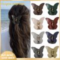 Enigma- Decorative Hair Accessory Stylish Butterfly Hair Clip for Women Strong Grip Hair Claw for Parties Dates Anti-slip Hair Decoration Solid Color Design Perfect for Commuting. 