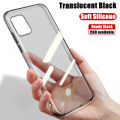 lthmy for Vivo V19 Neo case soft semi-transparent black silicone flexible shockproof cover skin yellowing-resistant crystal clear jelly casing. 