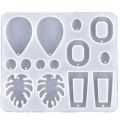 DIY Earring Resin Mold, Handmade Dangling Earring Silicone Mold, UV Epoxy Mold, Used for Jewelry Making Tools B. 