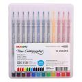 Mungyo Fine Calligraphy Pen 12 Color Set Water based. 