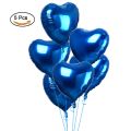 5 PCS Set Small Heart Foil Balloons for Valentines Day, Wedding, Birthday Party & Decorations. 