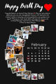 Customize Frame, Photo Frame + Calendar + Lines Customize frame with picture Wall frame Table frame Size 8X12 Gift Idea Best For Gift Birthday Gift Wedding Gift. 