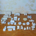 Architectural layout design Model sofa furniture model set toy 1/75 scale. 
