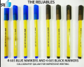 qalam marker, cut nib marker,permanent 605 blue and 605 black and 604 blue. 
