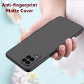 Oppo A54 4G Soft Silicon Matte Black Back Cover Case Airbag Antishock With Camera Protection Bump. 