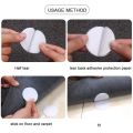 Pack Of 10 - Strong Glue Hook Loop Nylon Magic Tape Stickers Fastener Velcro Double Sided Bed Sheet Sofa Mat Carpet Multi-Purpose Anti Slip. 